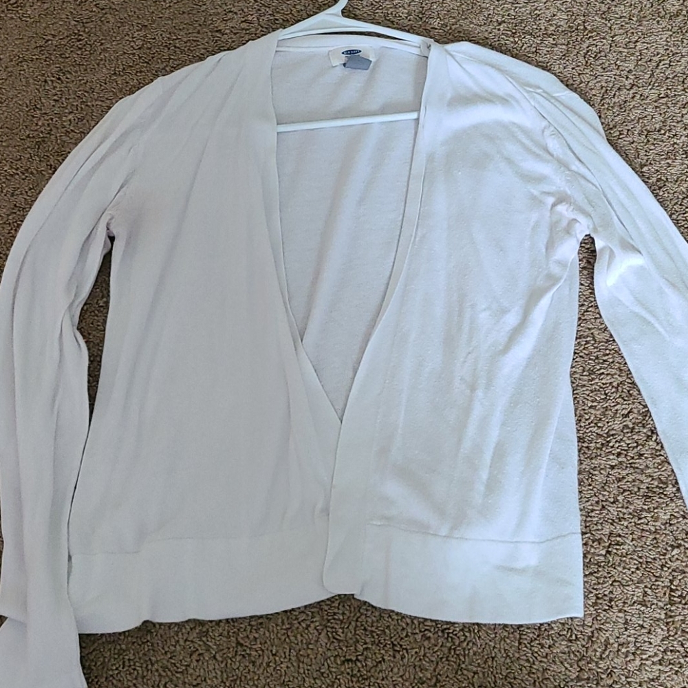 Old Navy white cardigan